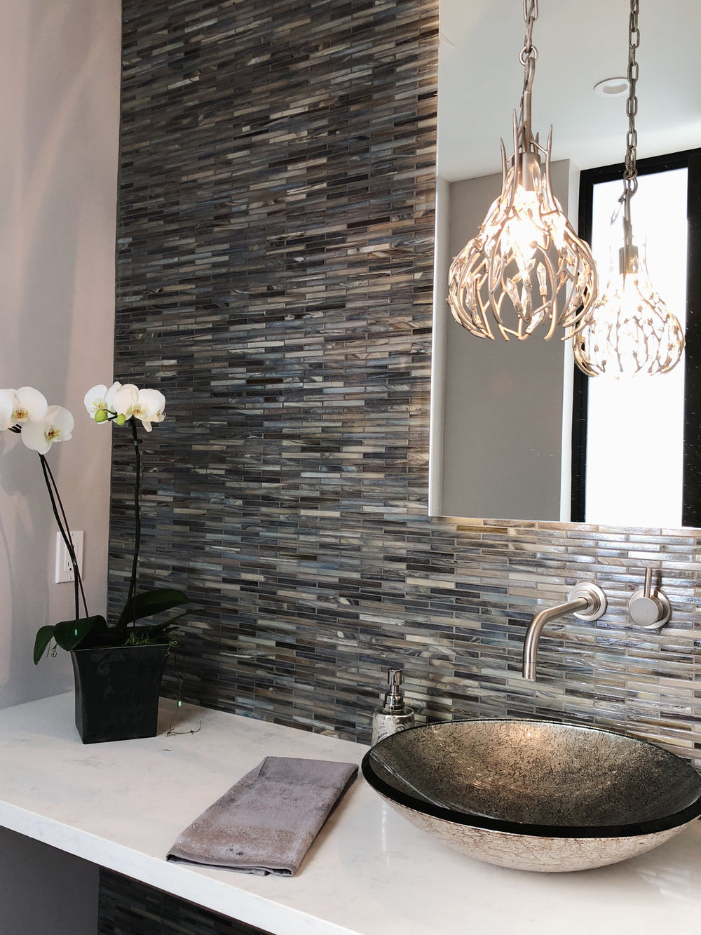 gold dust pendant light