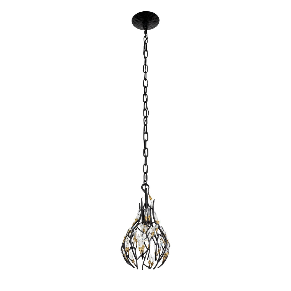 Varaluz Bask 1-Light Crystal Mini Pendant