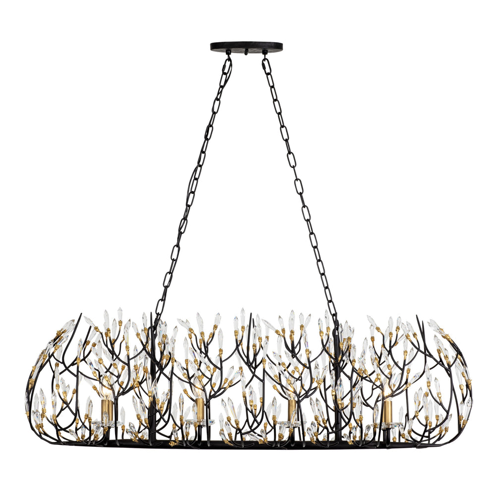 Varaluz Bask 8-Light Crystal Linear Pendant
