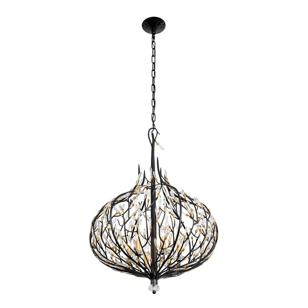 Varaluz Bask 6-Light Crystal Pendant by Varaluz