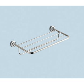 polished chrome towel bar