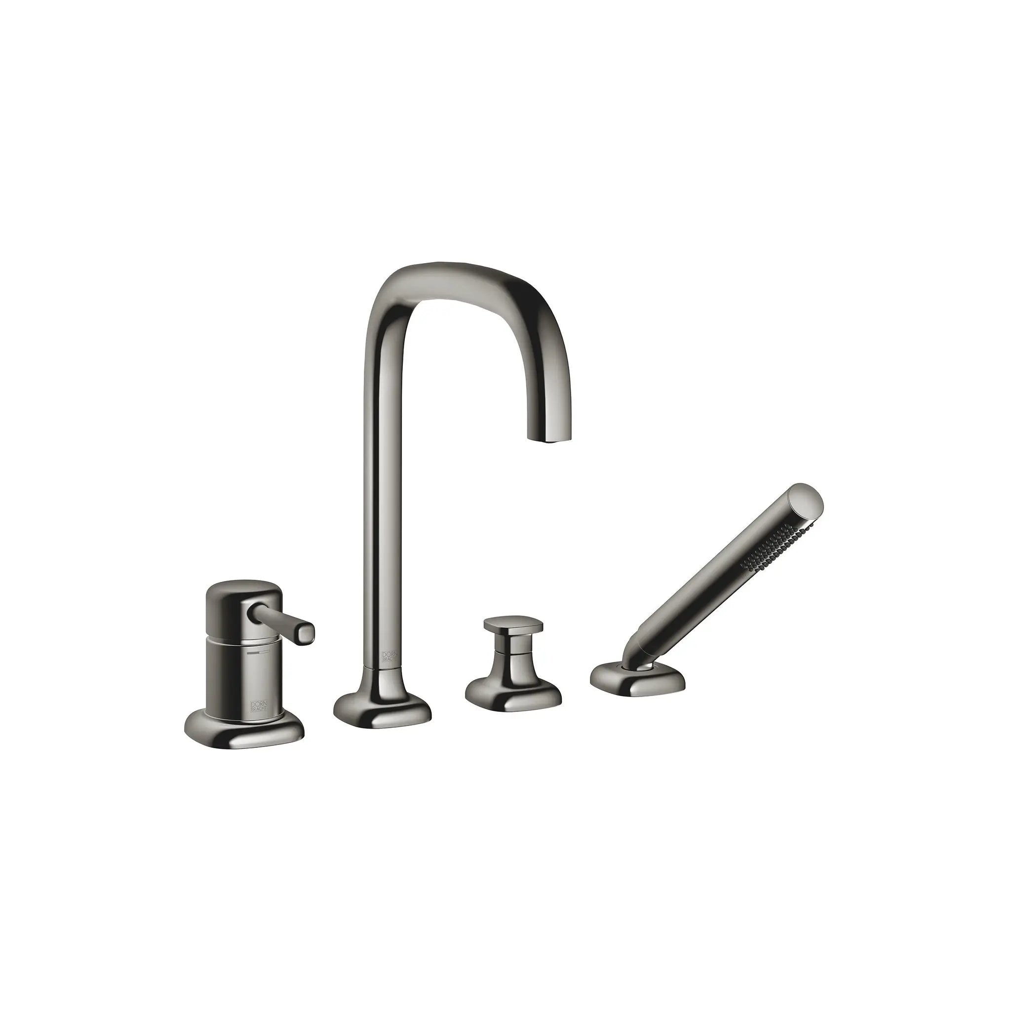 Dornbracht COYA Deck-Mounted Tub Mixer, with Hand Shower Set for Deck-Mounted Tub Installation by Dornbracht