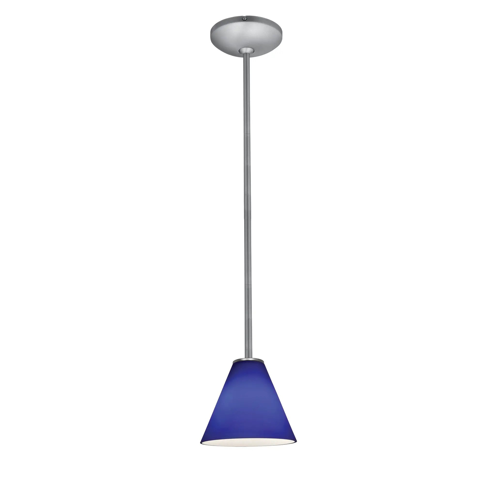 brushed steel pendant