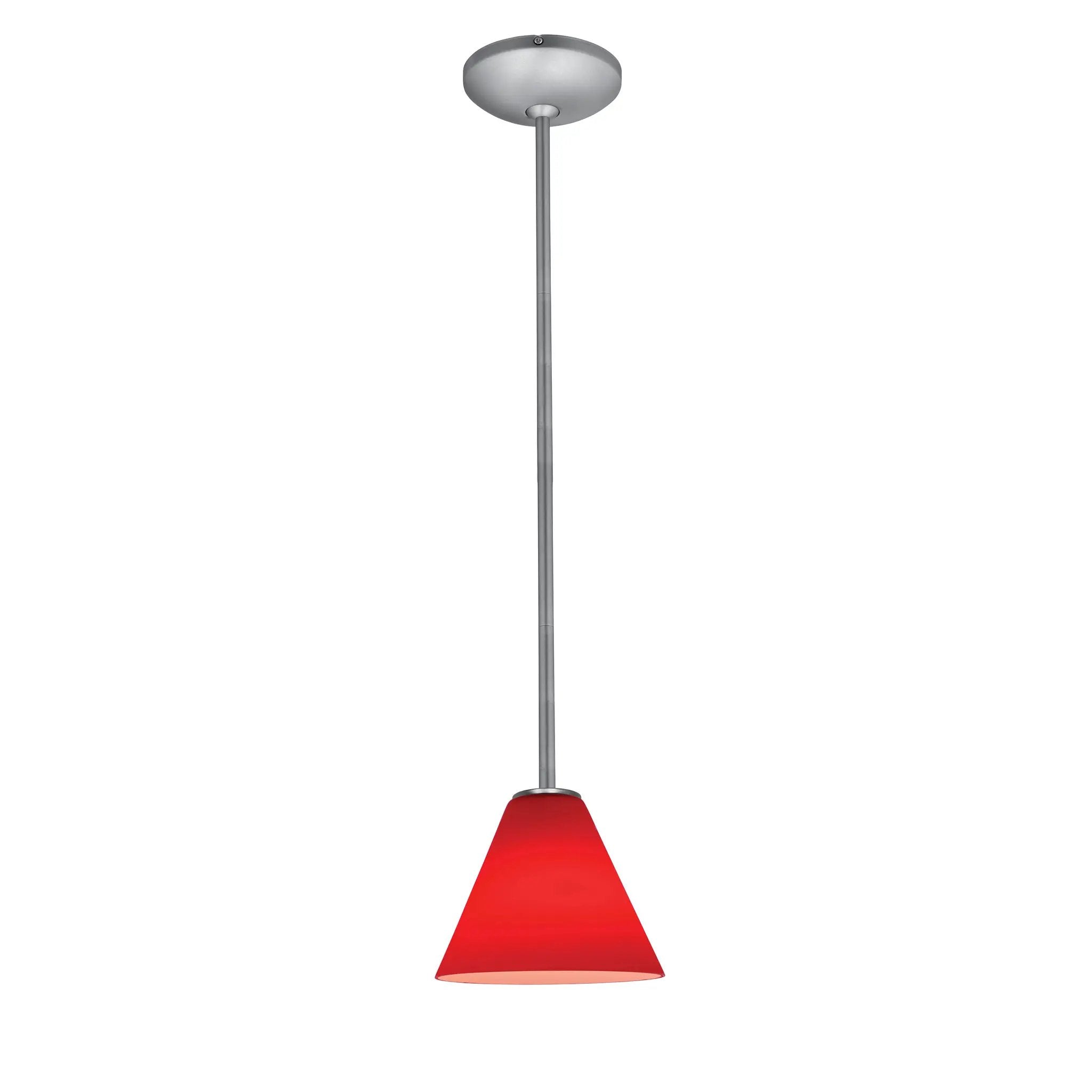 brushed steel pendant