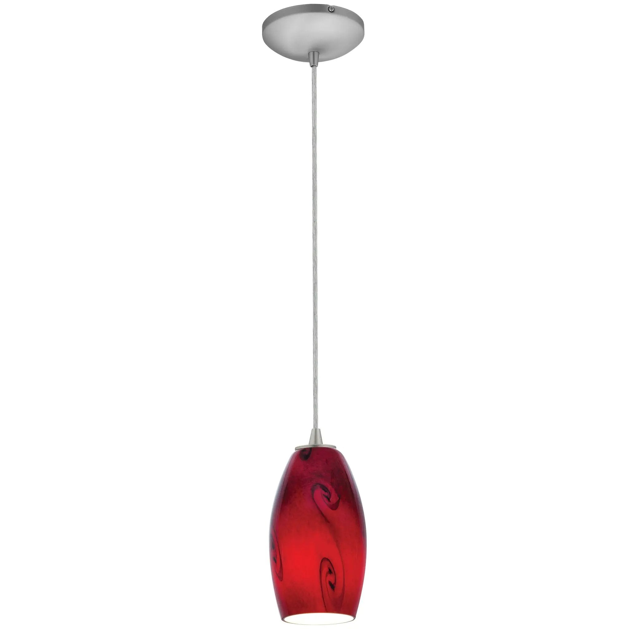 brushed steel pendant