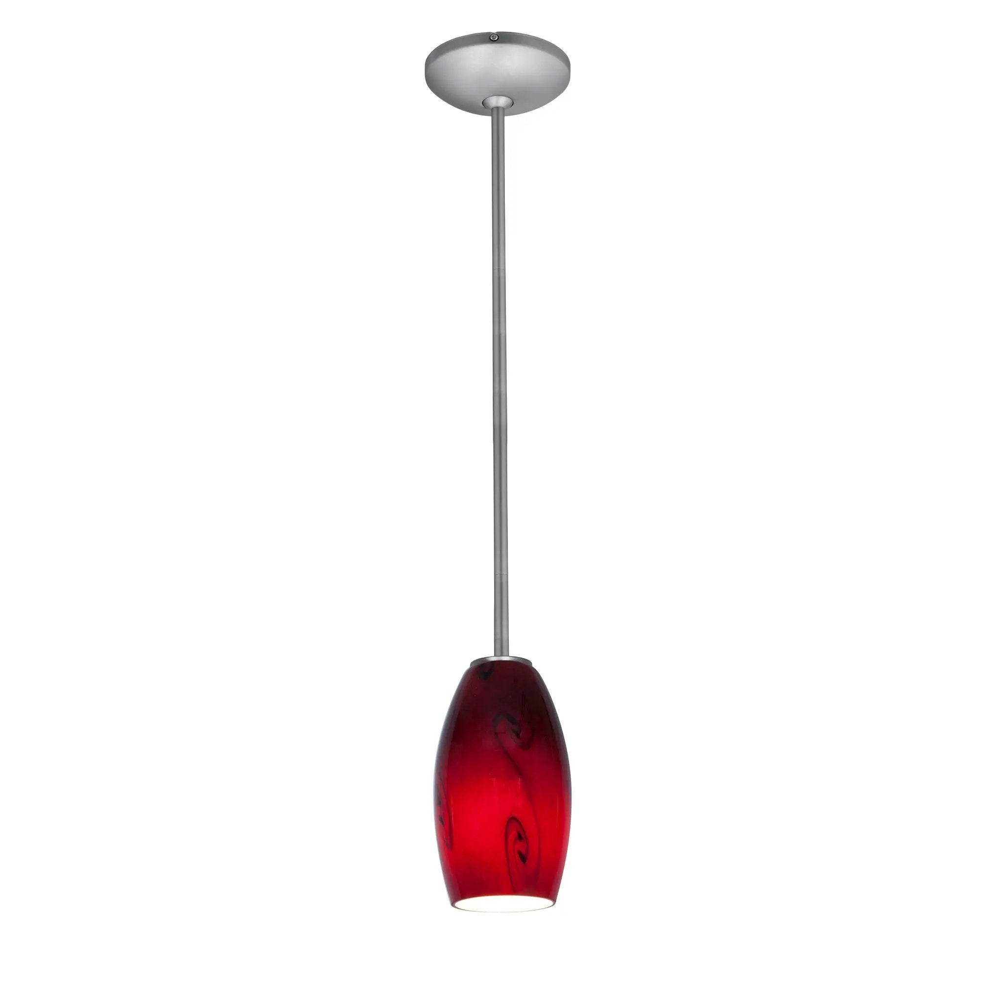 brushed steel pendant