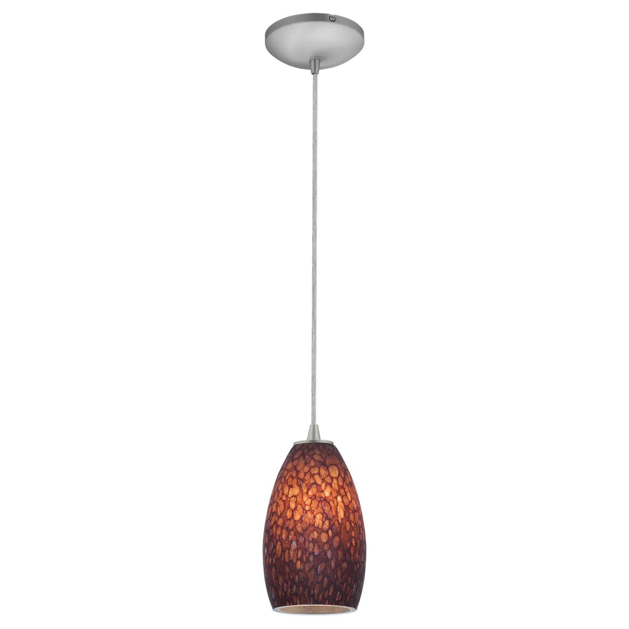 brushed steel pendant