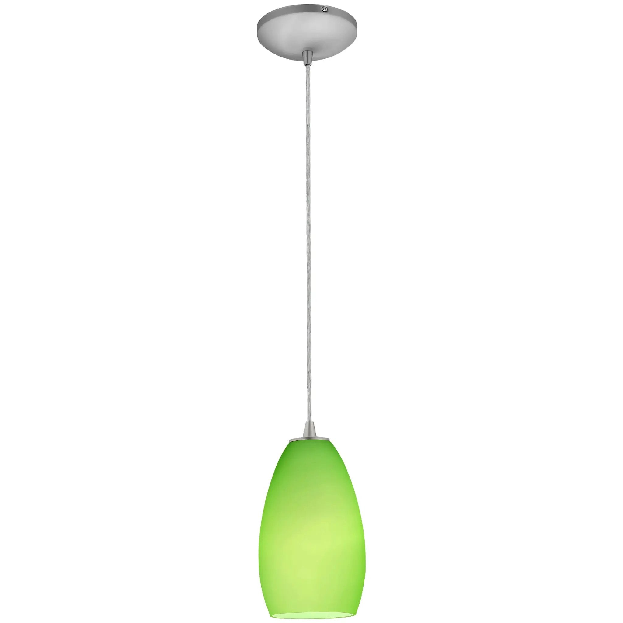 brushed steel pendant