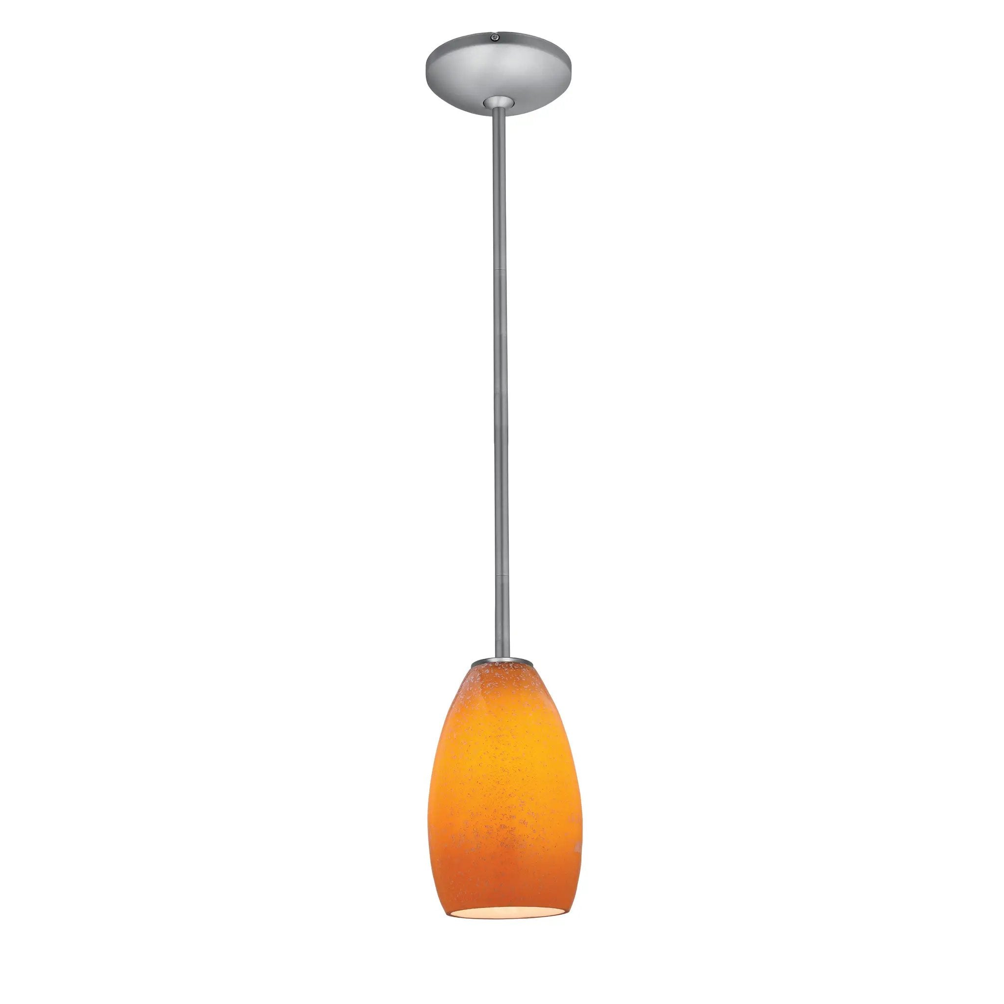 brushed steel pendant