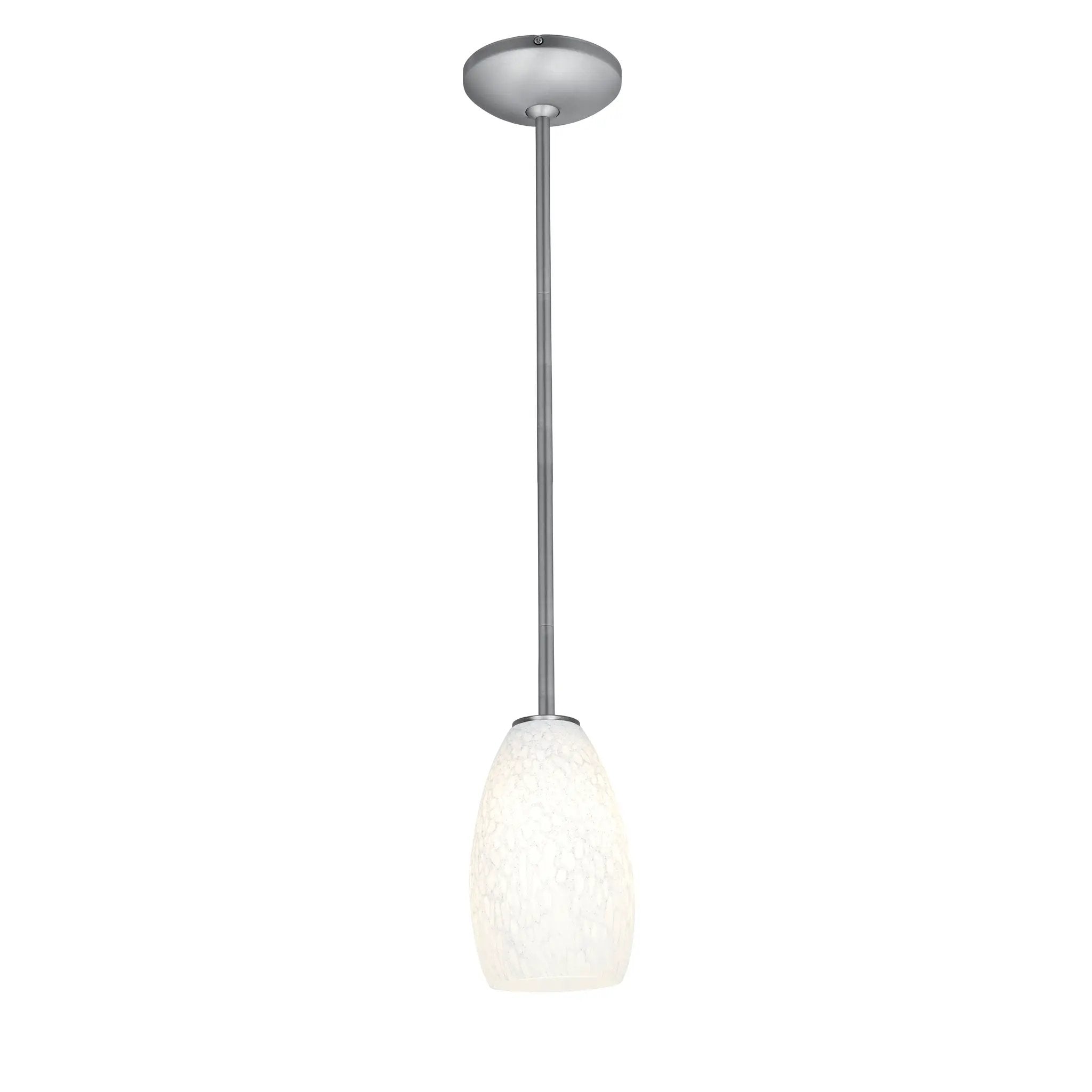 brushed steel pendant
