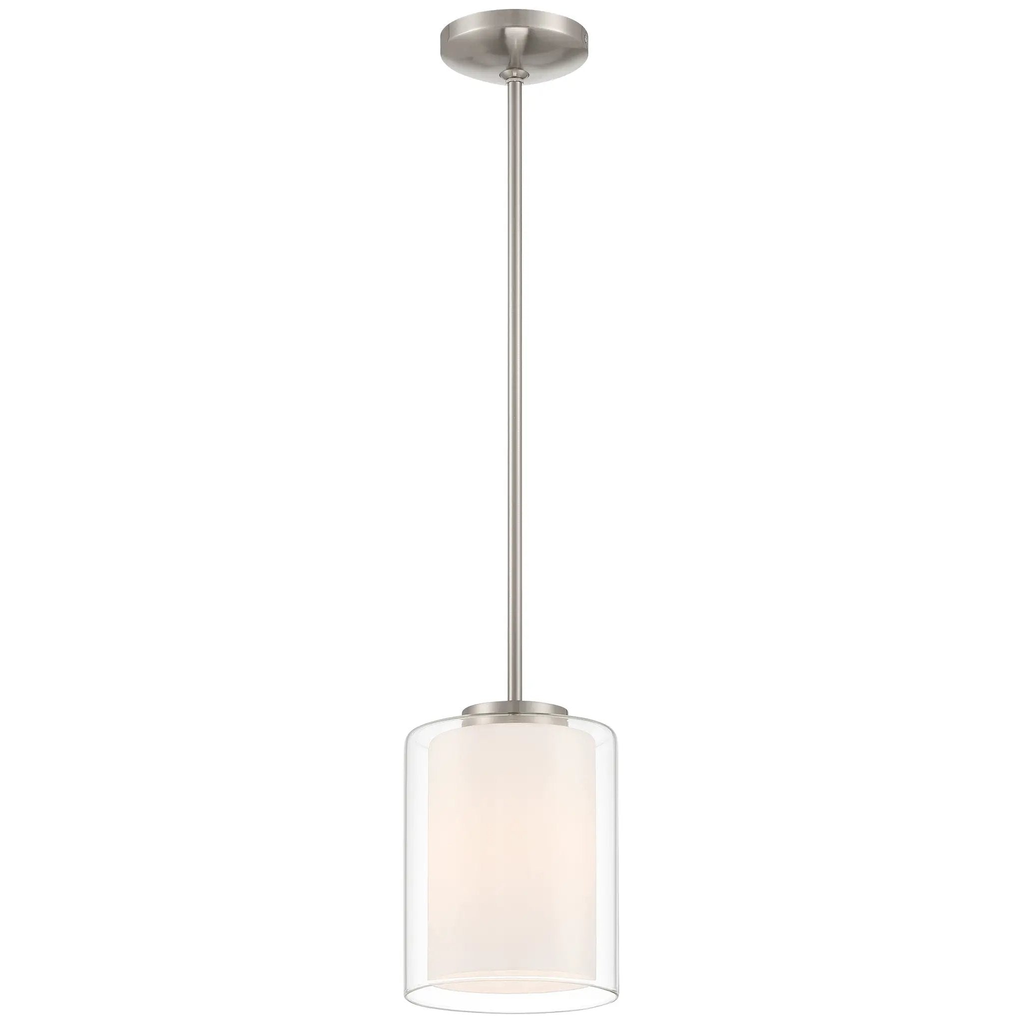 brushed steel pendant