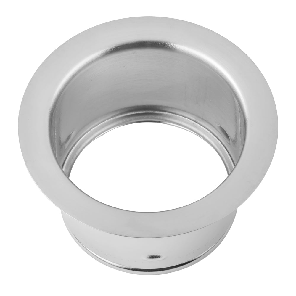 polished chrome flange