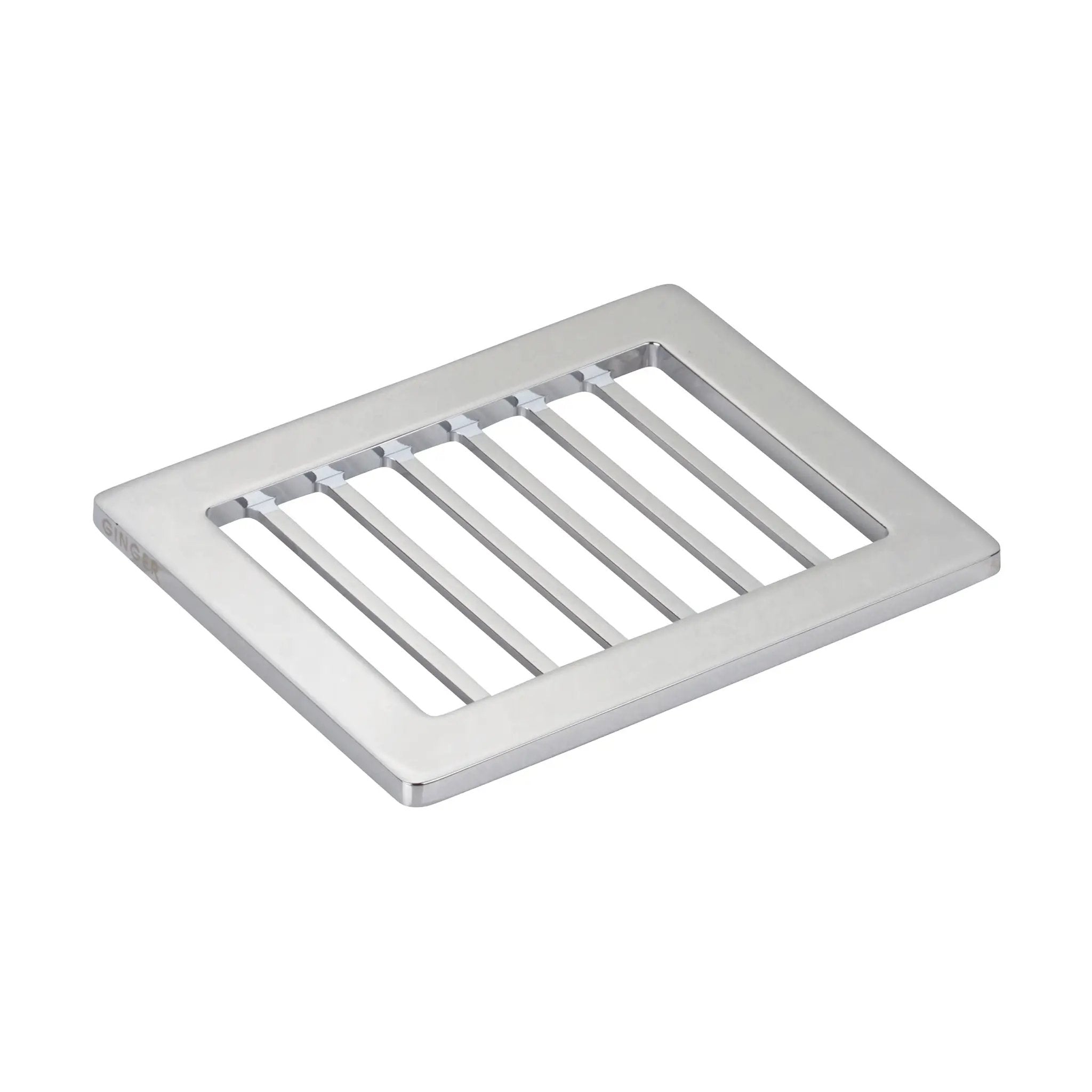 polished chrome soap holder