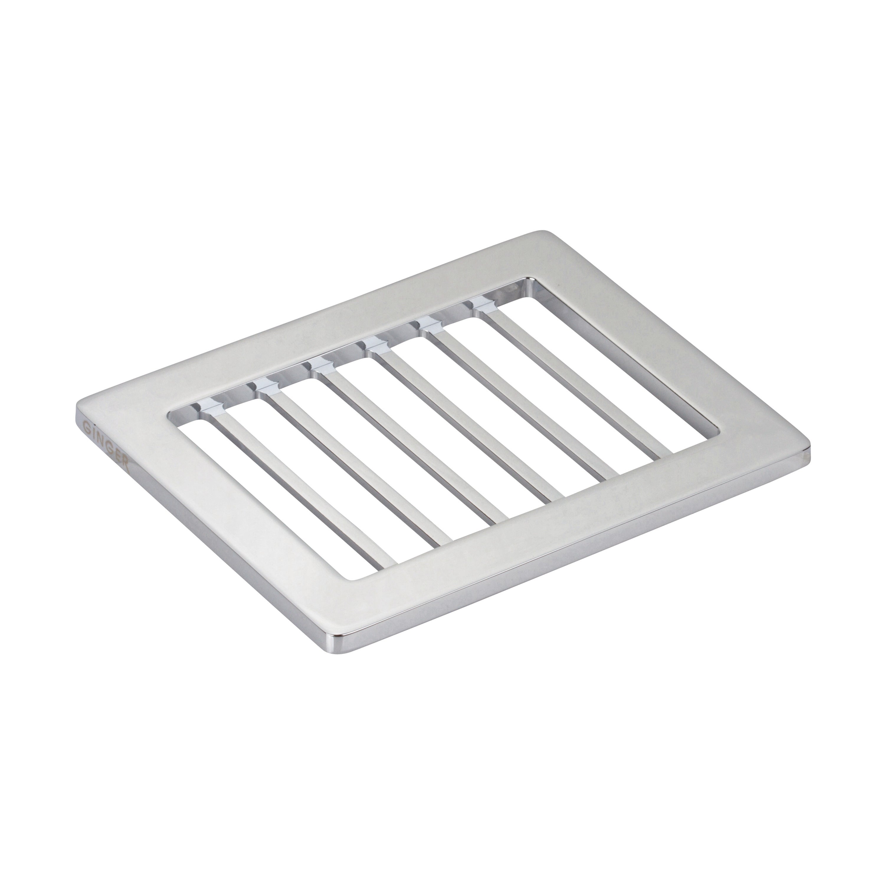 polished chrome soap holder