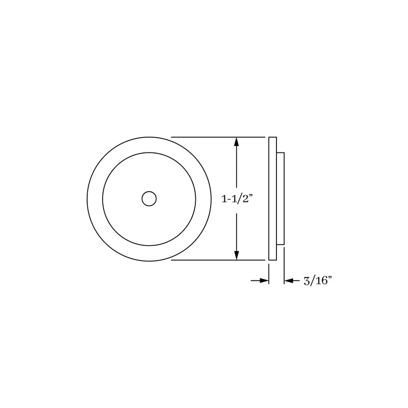 backplate dimension