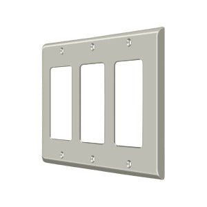 Deltana Switch Plate, Triple Rocker