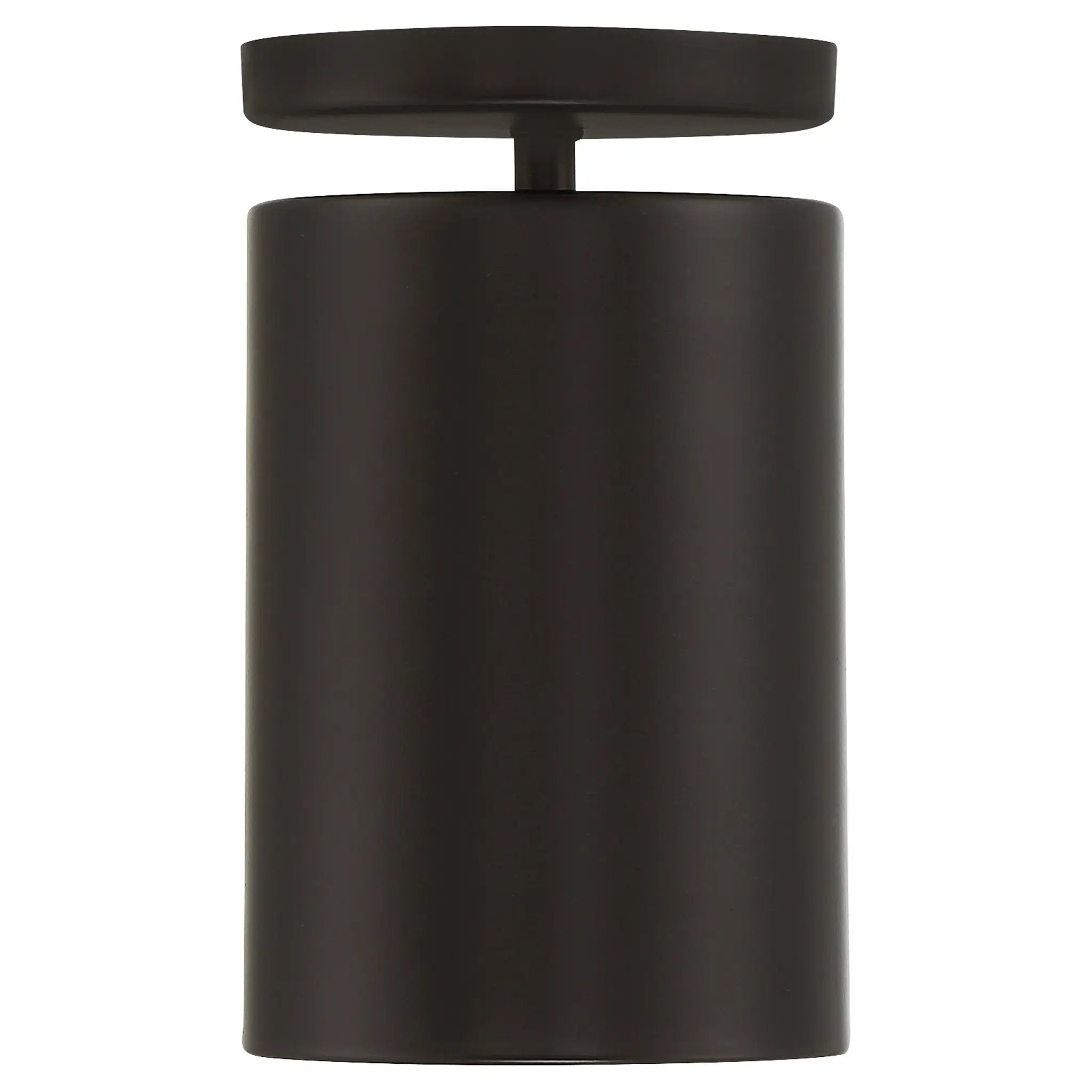 matte black led semi flush pendant