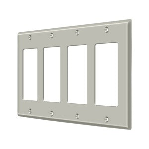 Deltana Switch Plate, Quadruple Rocker