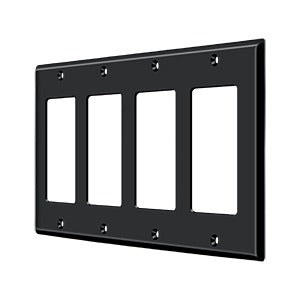 Deltana Switch Plate, Quadruple Rocker