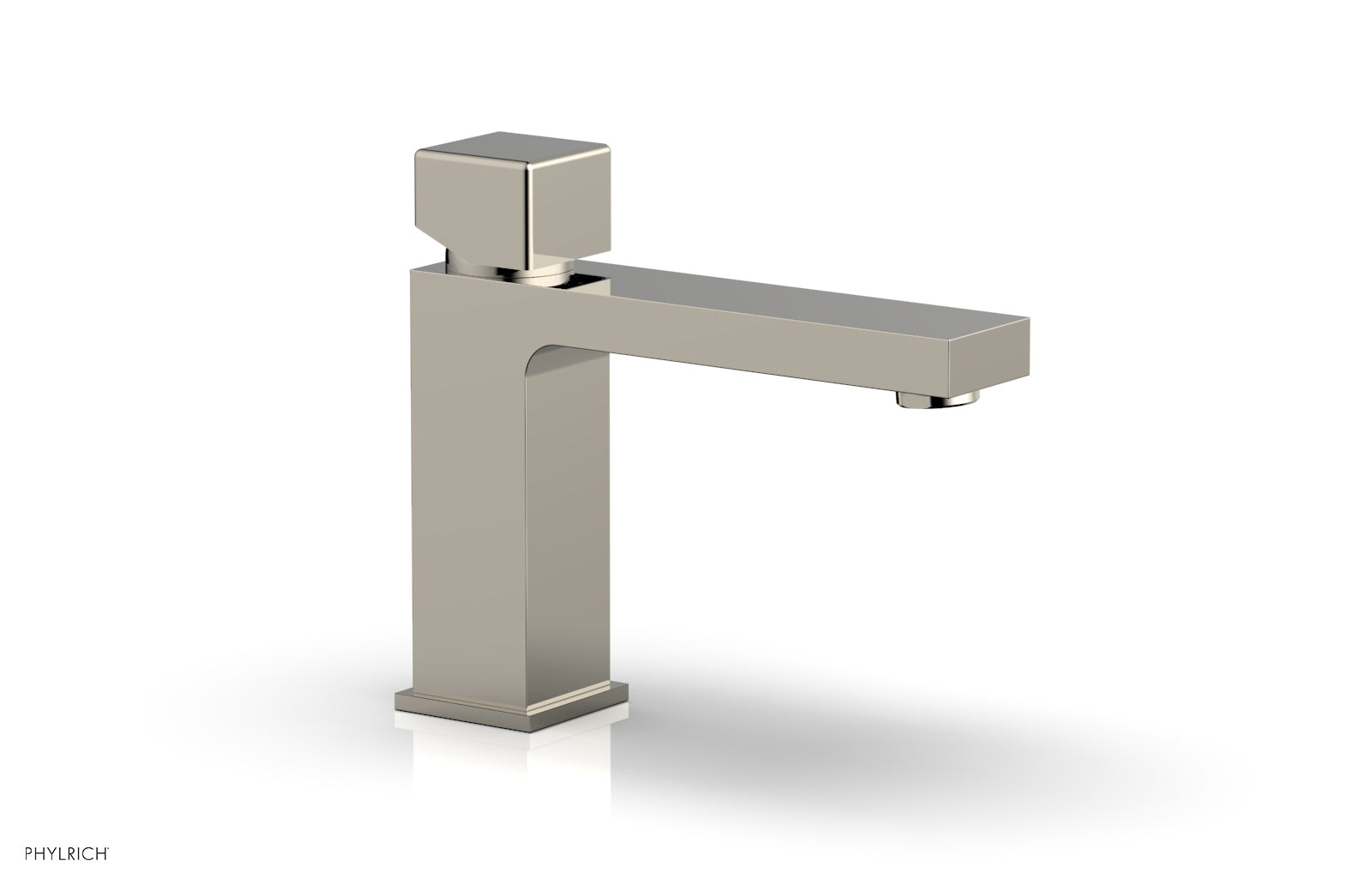 Phylrich MIX Single Hole Lavatory Faucet, Low - Cube Handle