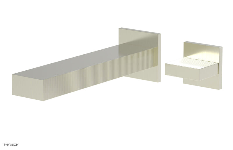 Phylrich STRIA Single Handle Wall Lavatory Set - Blade Handle