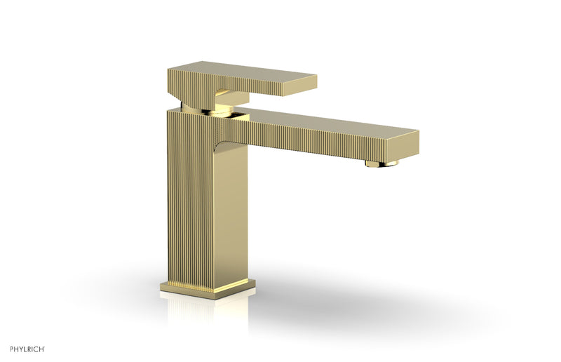 Phylrich STRIA Single Hole Lavatory Faucet, Low - Blade Handle