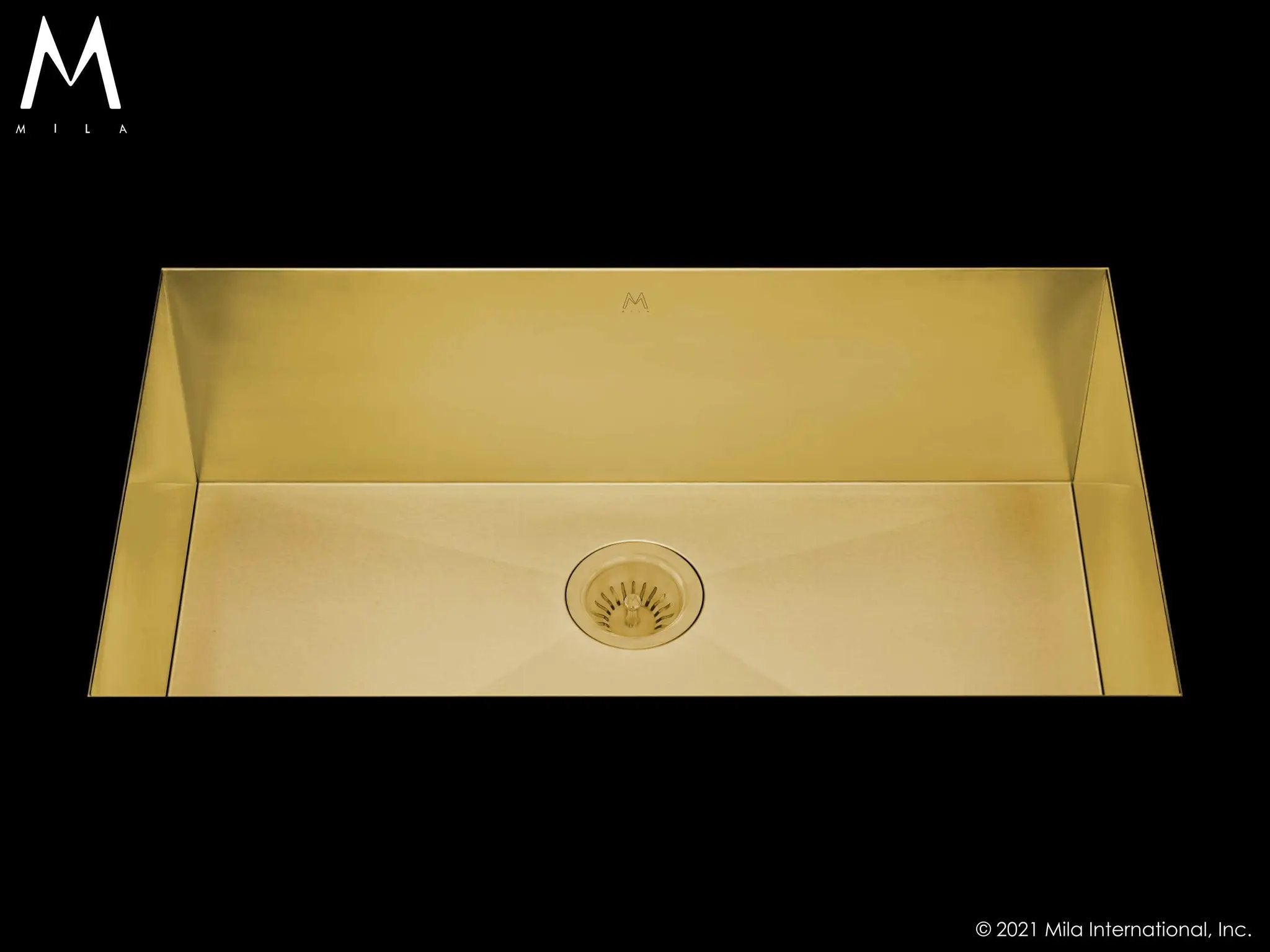 MILA FLATIRON Single Bowl Under Mount 34 x 18.5 Kitchen Sink by Mila International