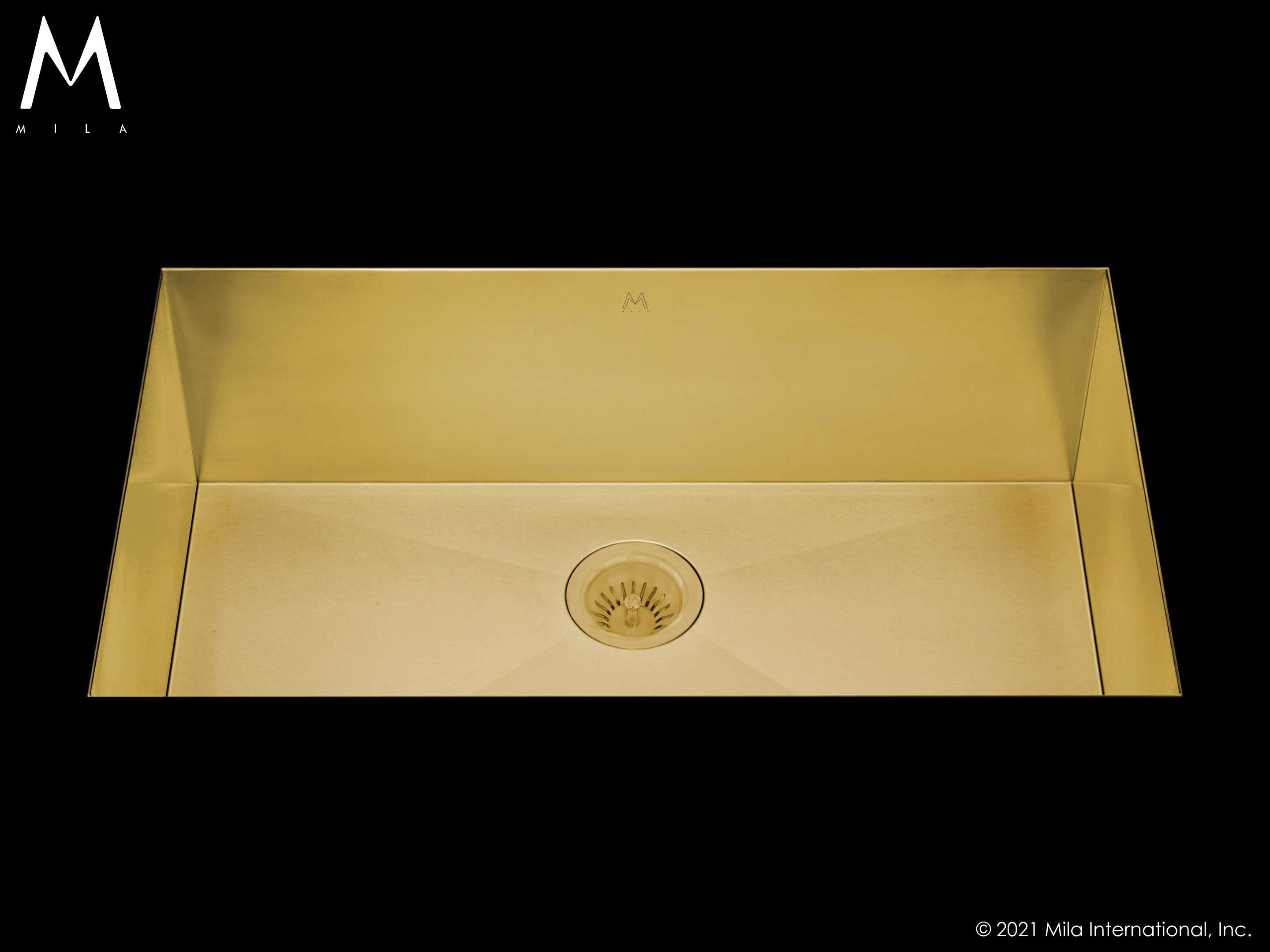 MILA FLATIRON Single Bowl Under Mount 34 x 18.5 Kitchen Sink