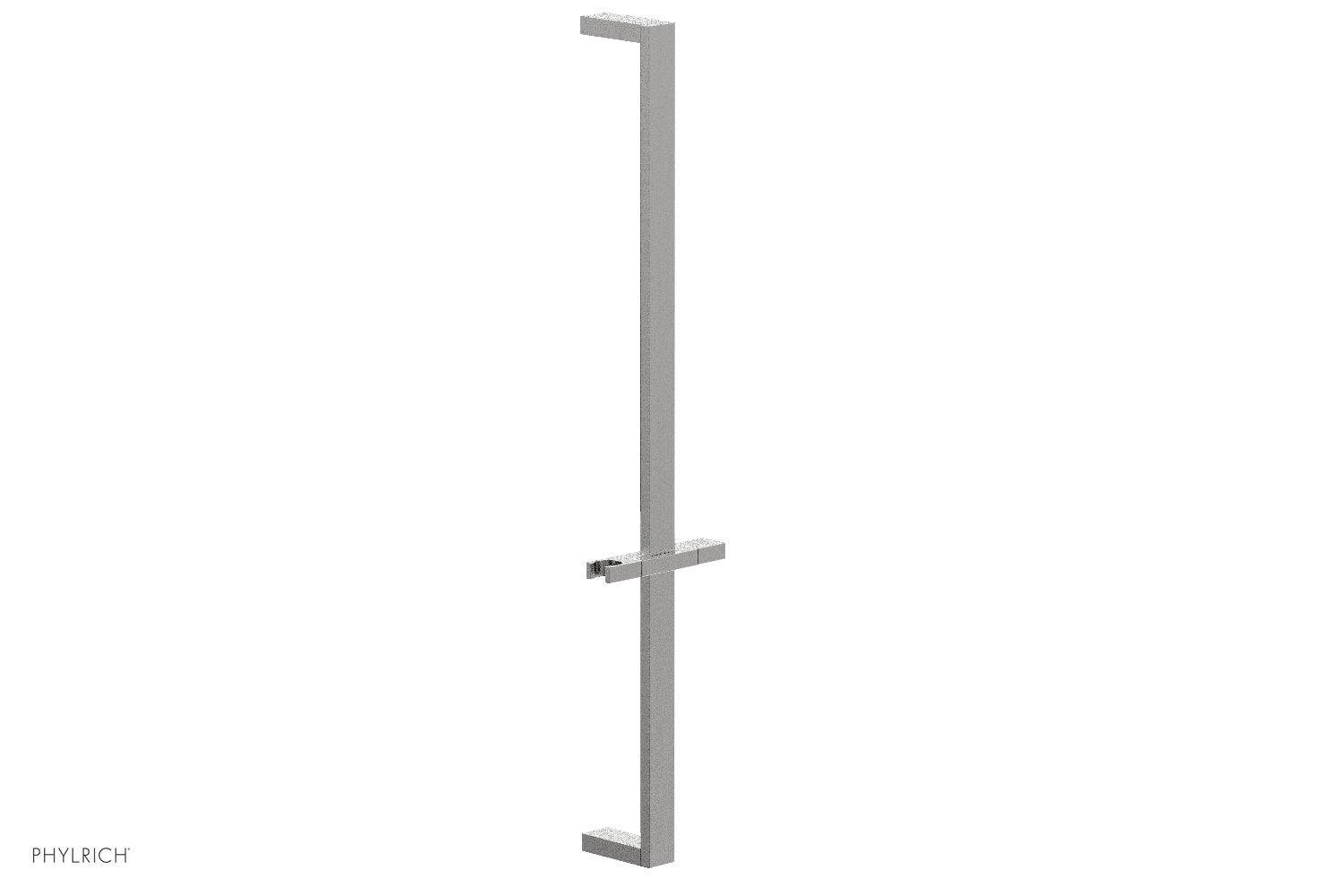 Phylrich 27" Flat Adjustable Slide Bar with Hand Shower Hook