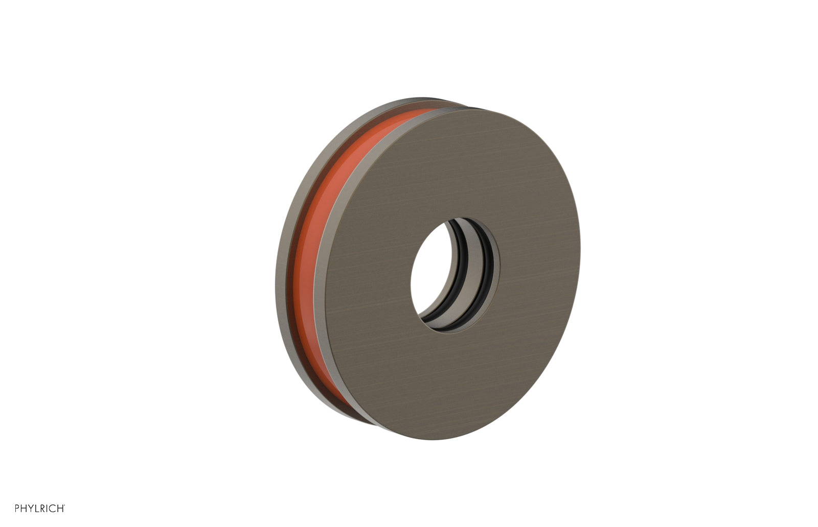 Phylrich Round Flange with "Orange" Accent