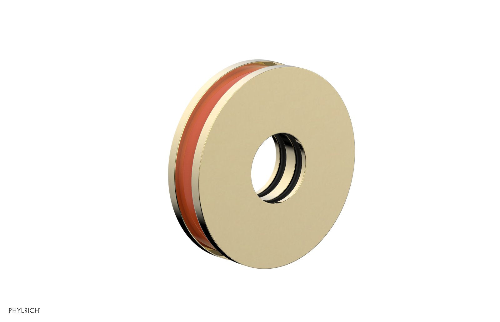 Phylrich Round Flange with "Orange" Accent