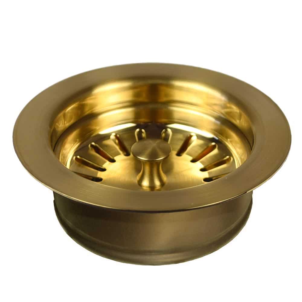 brushed gold tub accessories