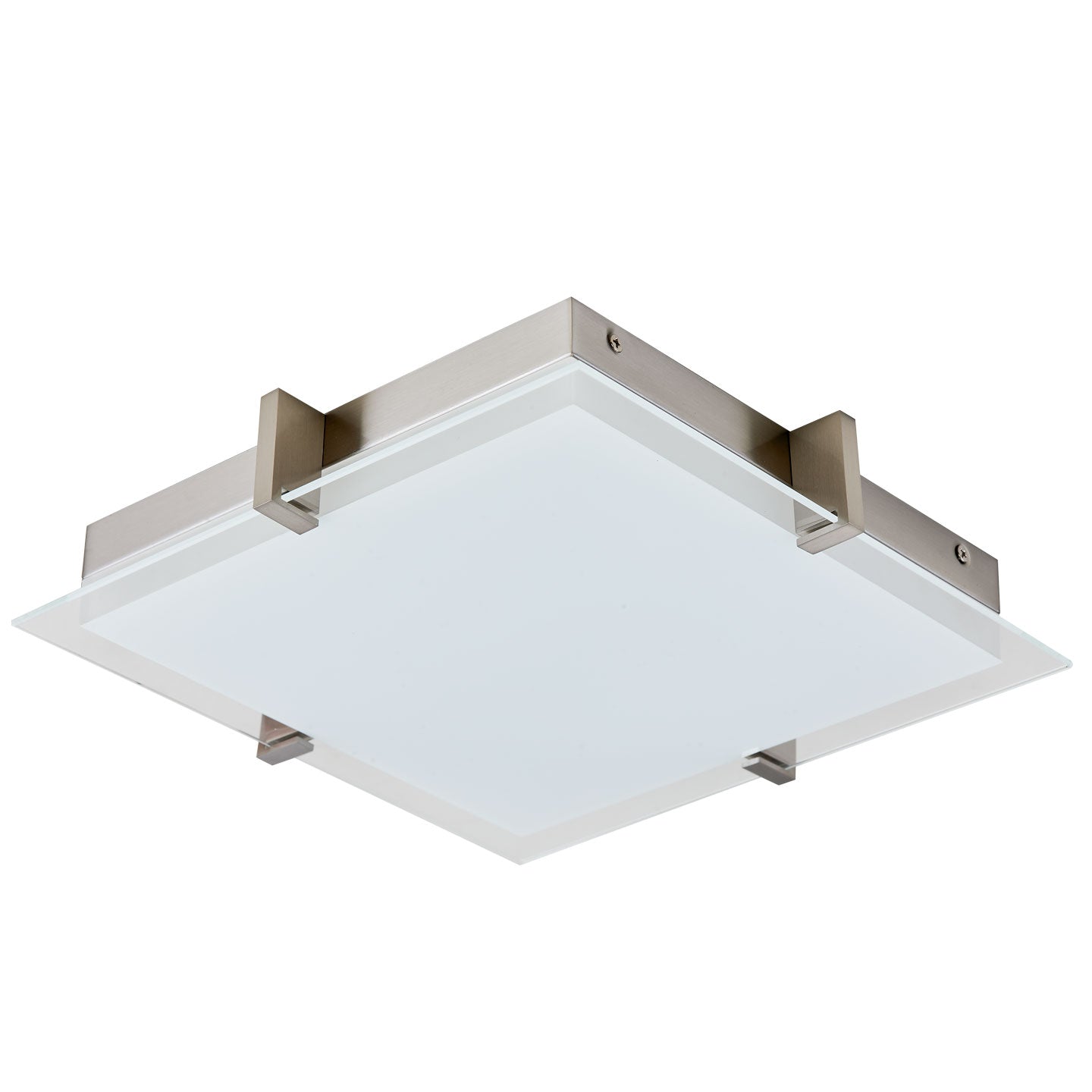 Abra Lighting Matrix Flat Square Glass Low profile Flushmount