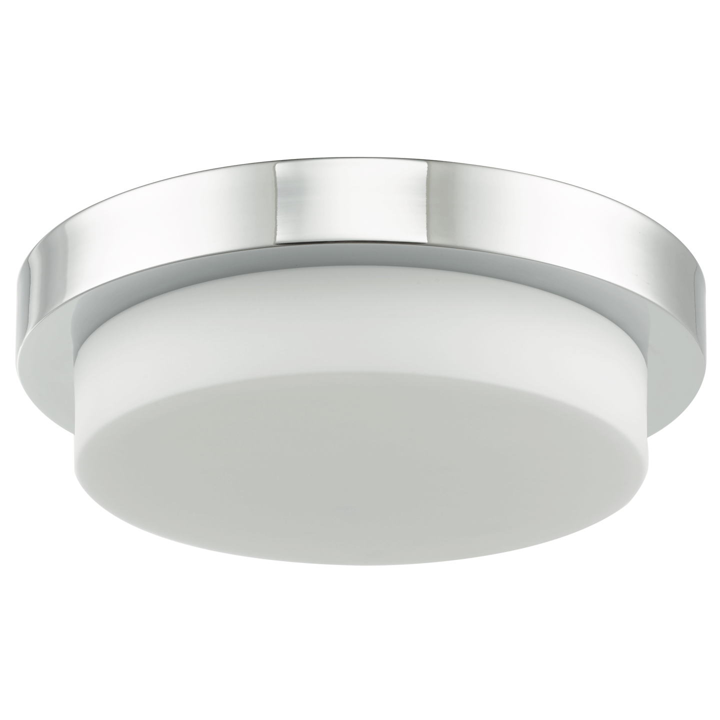 Abra Lighting Step 13" Stepped Opal Glass Flushmount with High Output Dimmable LED