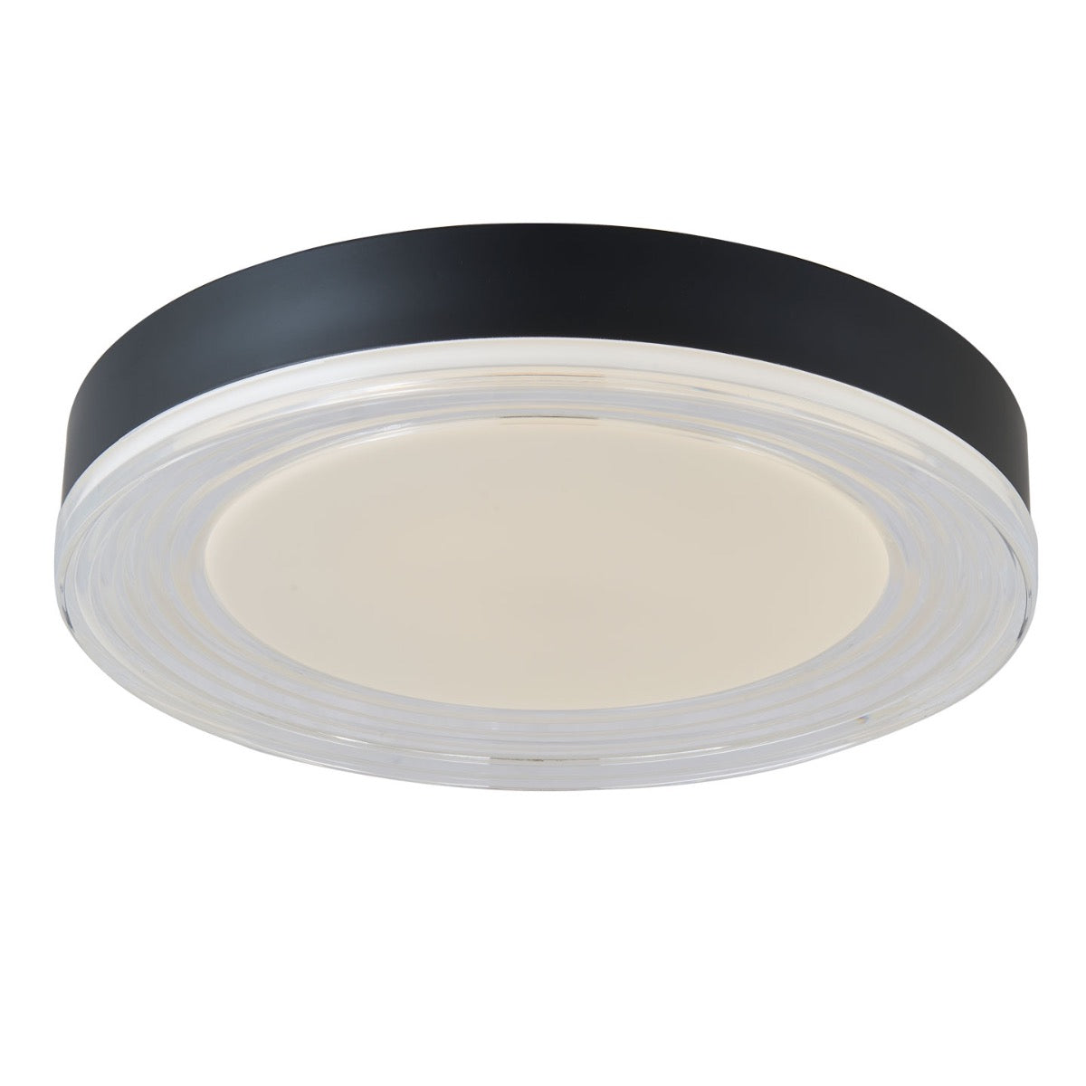 Abra Lighting Waves 3CCT 16" Ribbed Acrylic Low Profile Flushmount