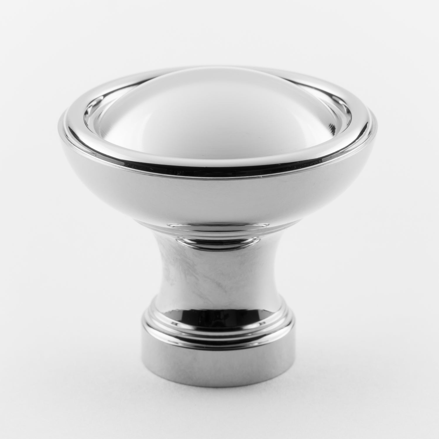 polished chrome knob