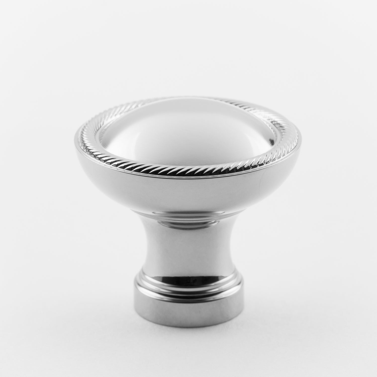 polished chrome knob