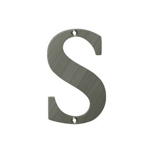 Deltana 4" Residential Letter S