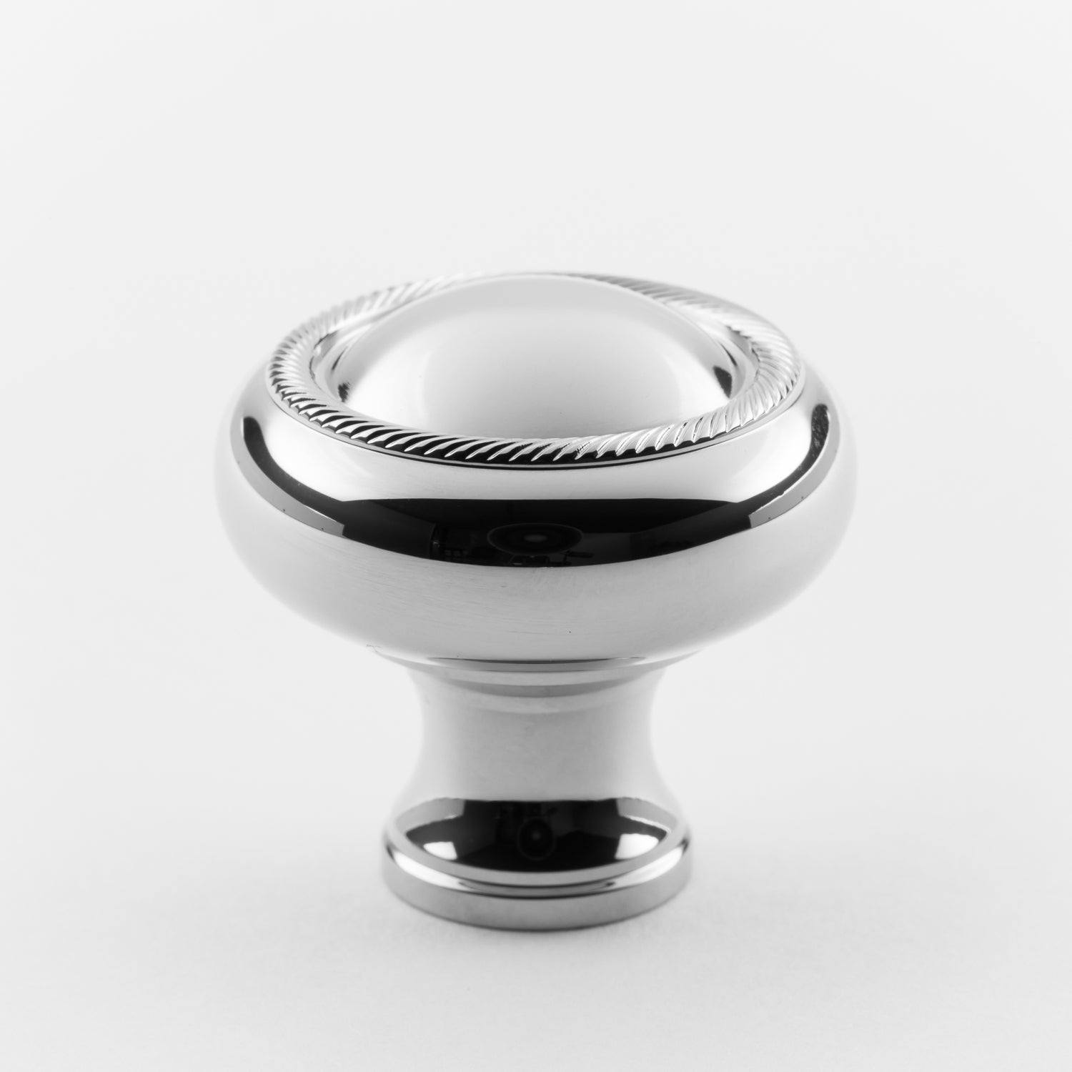 polished chrome knob