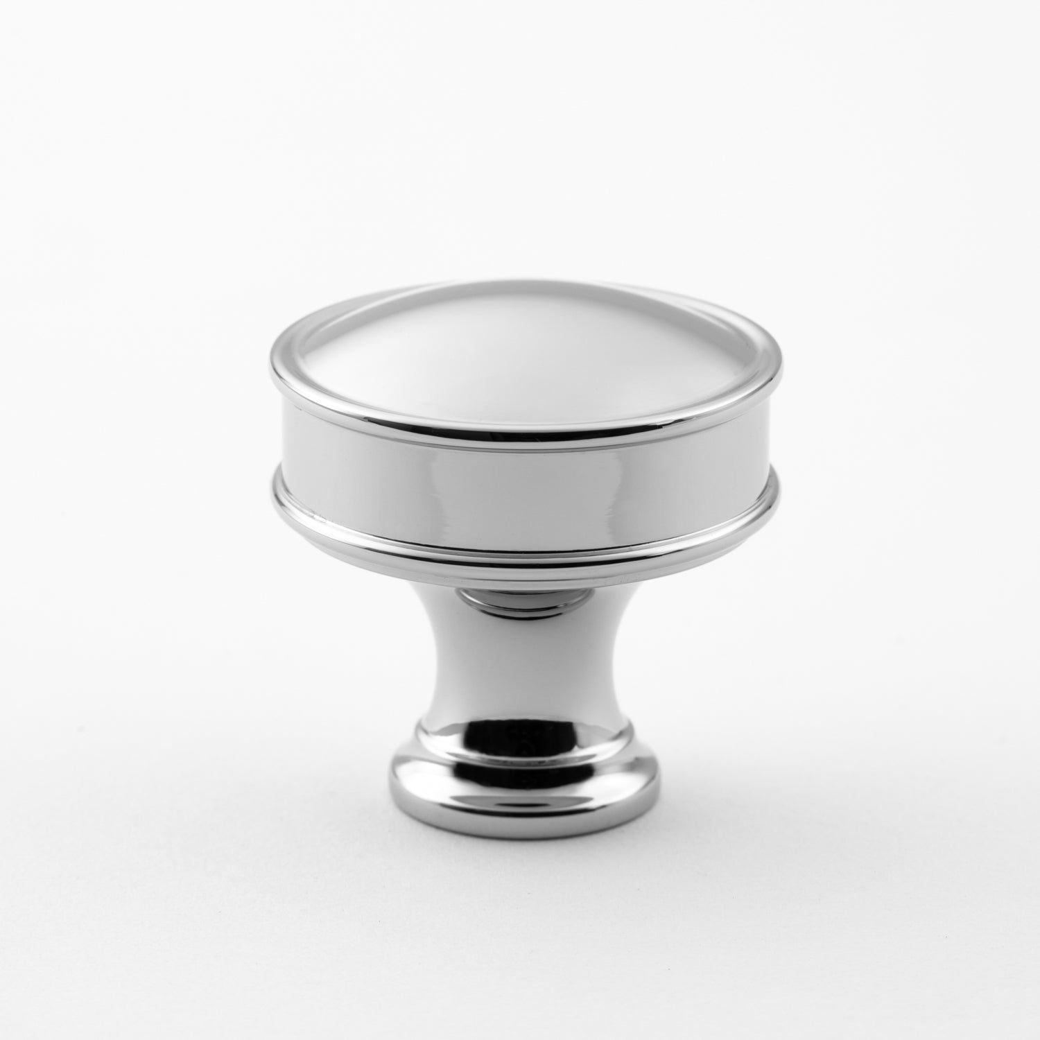 polished chrome knob