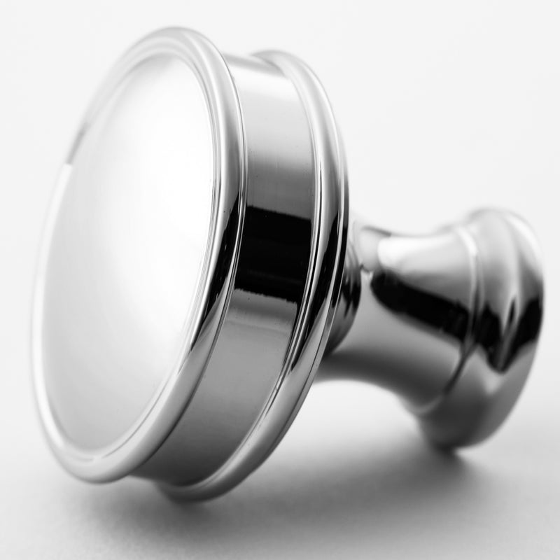 polished chrome knob