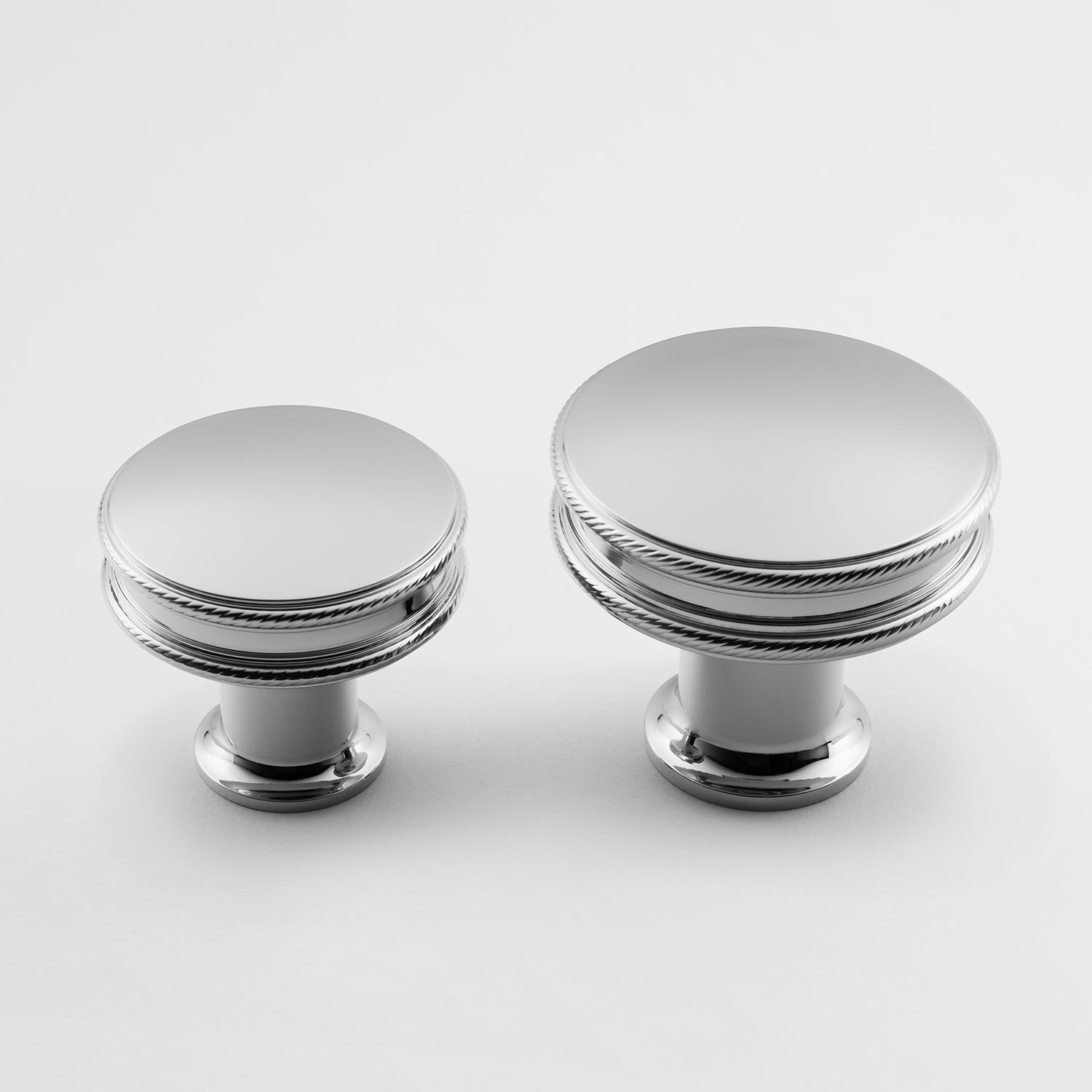 polished chrome knob