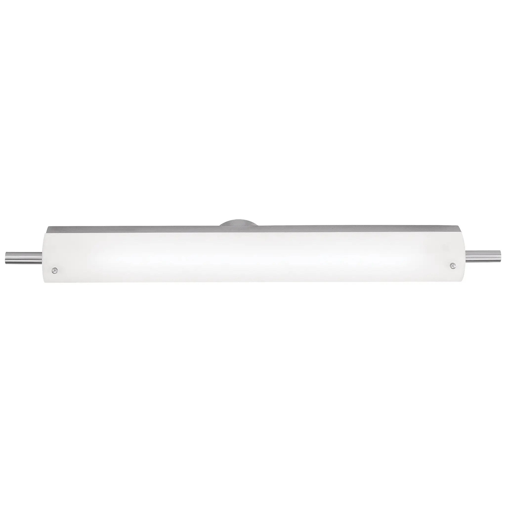brushed steel led vanity