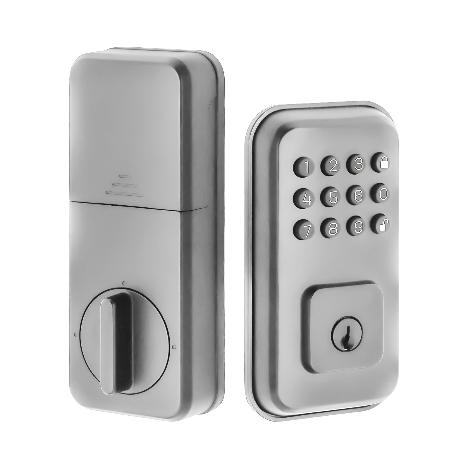 Omnia Electronic Deadbolt with Keypad and Fingerprint