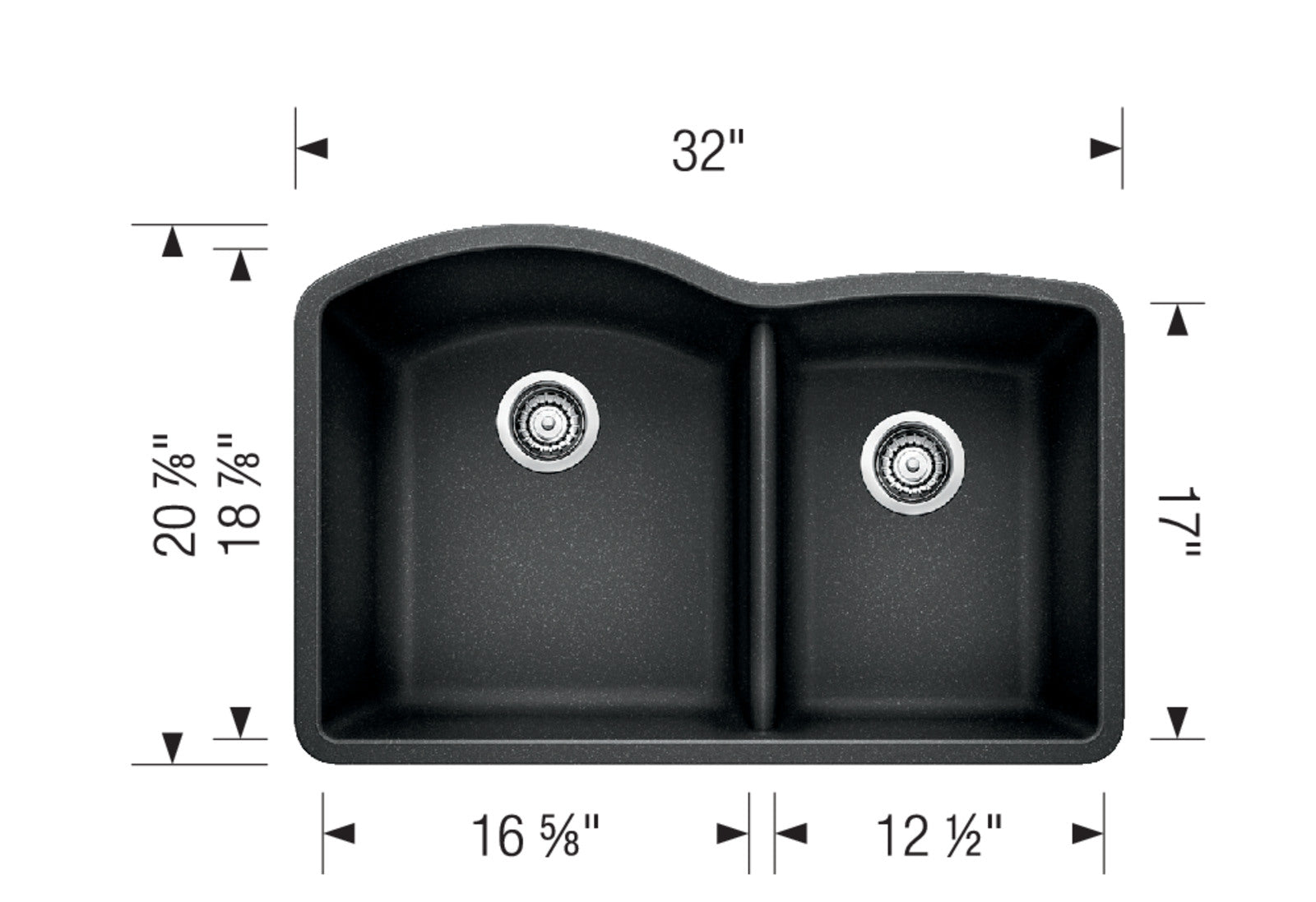 anthracite sink