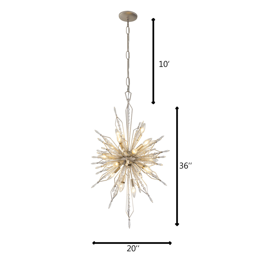 gold dust pendant light