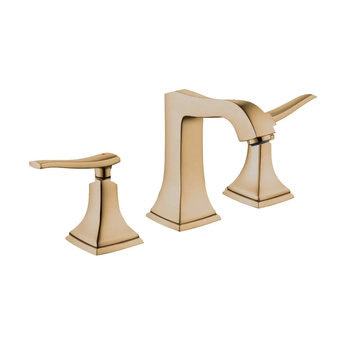 Hansgrohe Metropol Classic Widespread Faucet with Lever Handles and Pop-Up Drain, 1.2 GPM by Hansgrohe