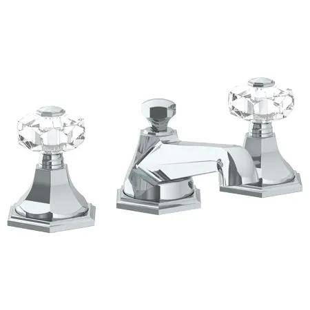 Watermark 314-2-CRY5 Beverly Deck Mounted 3 Hole Lavatory Set Bathroom ...