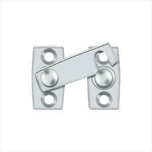 polished chrome door latch