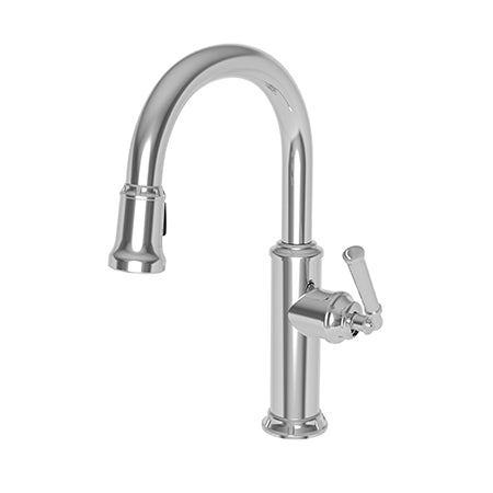 polished chrome pull down faucet